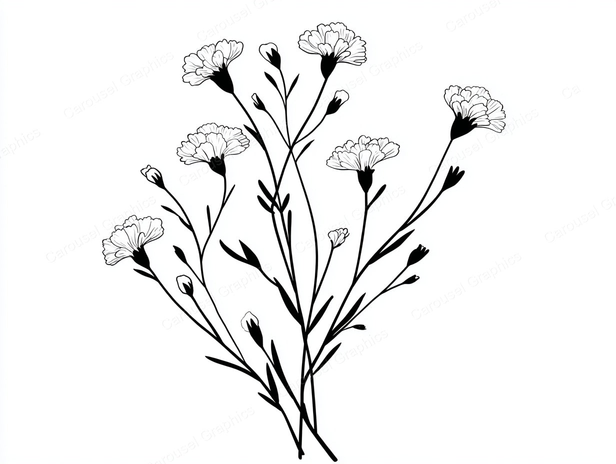 Wildflower Vector Graphic preview