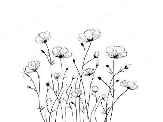 Wildflower Vector Graphic preview
