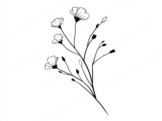 Wildflower Vector Graphic preview