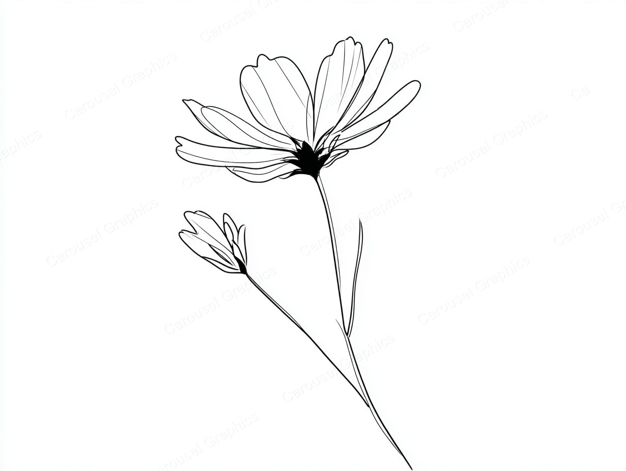 Wildflower Vector Graphic preview