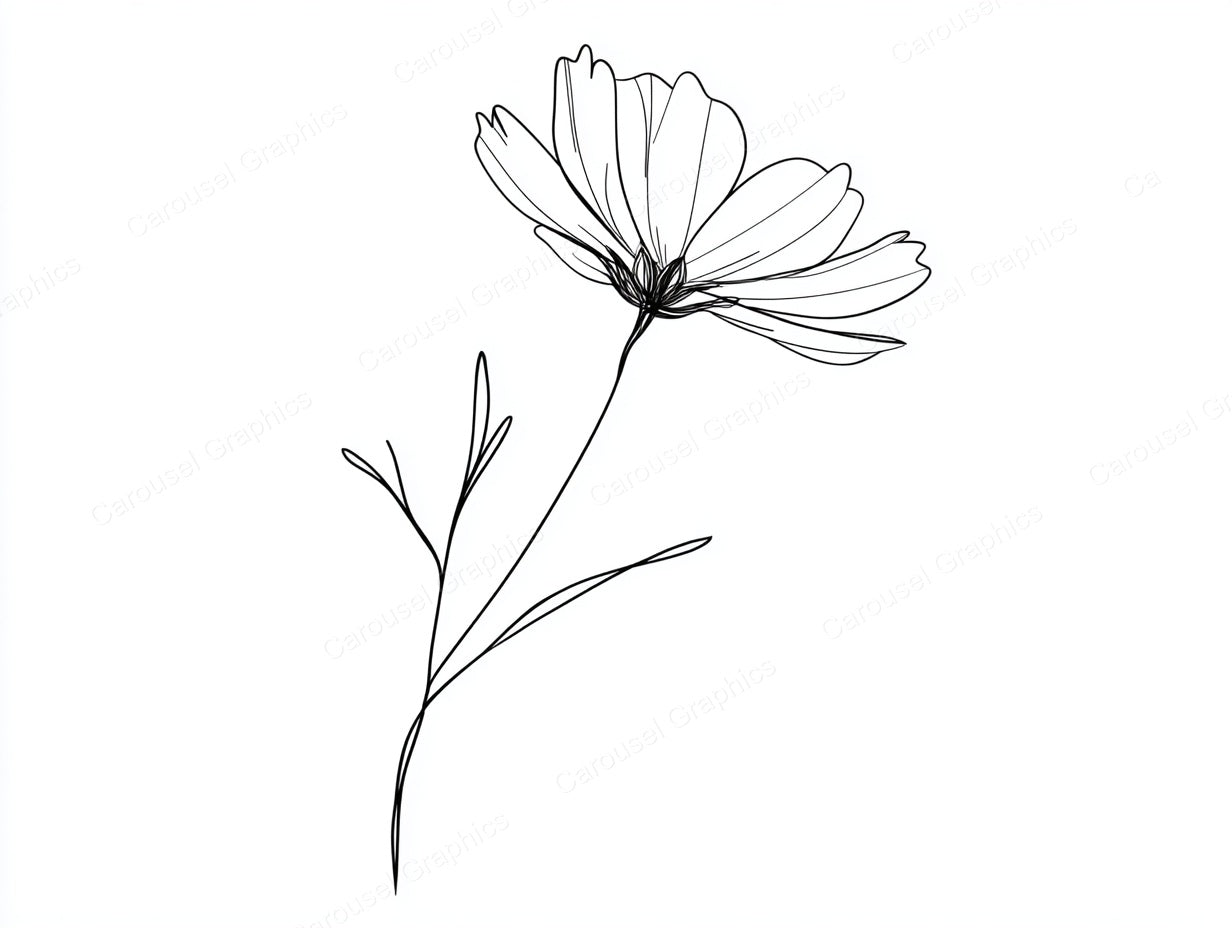 Wildflower Vector Graphic preview