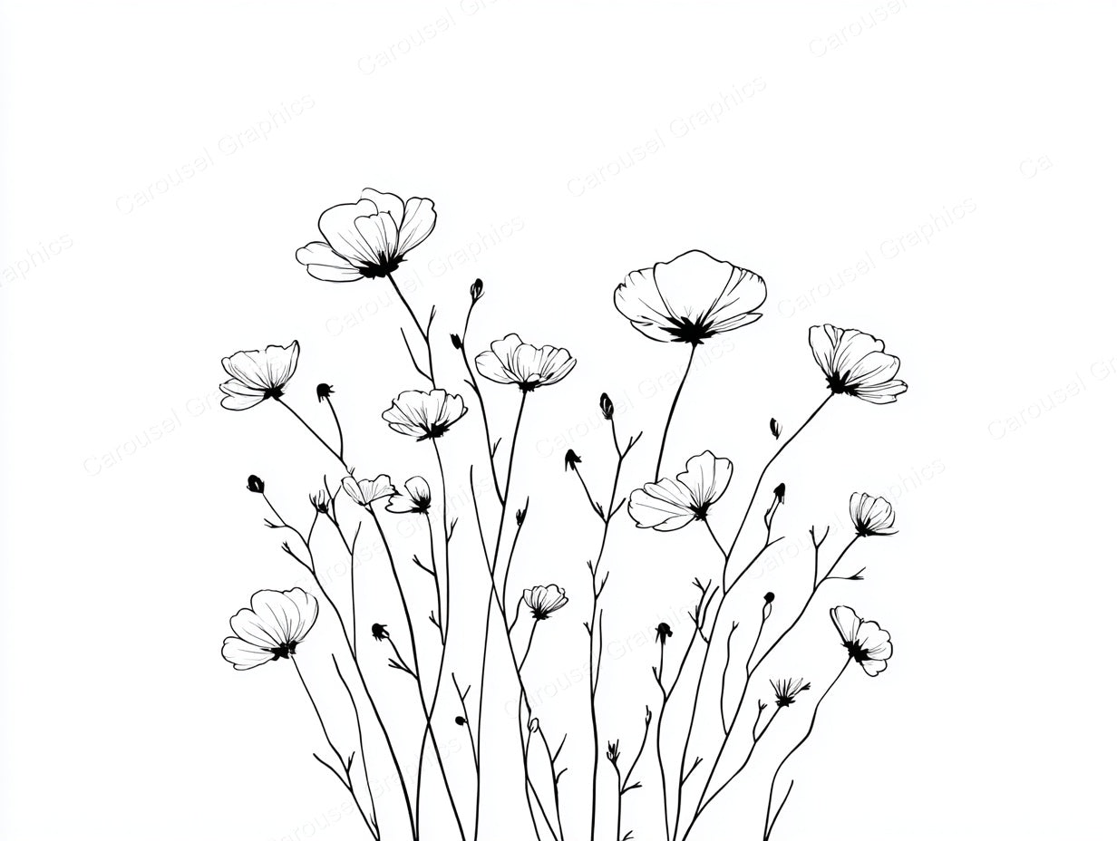 Wildflower Vector Graphic preview