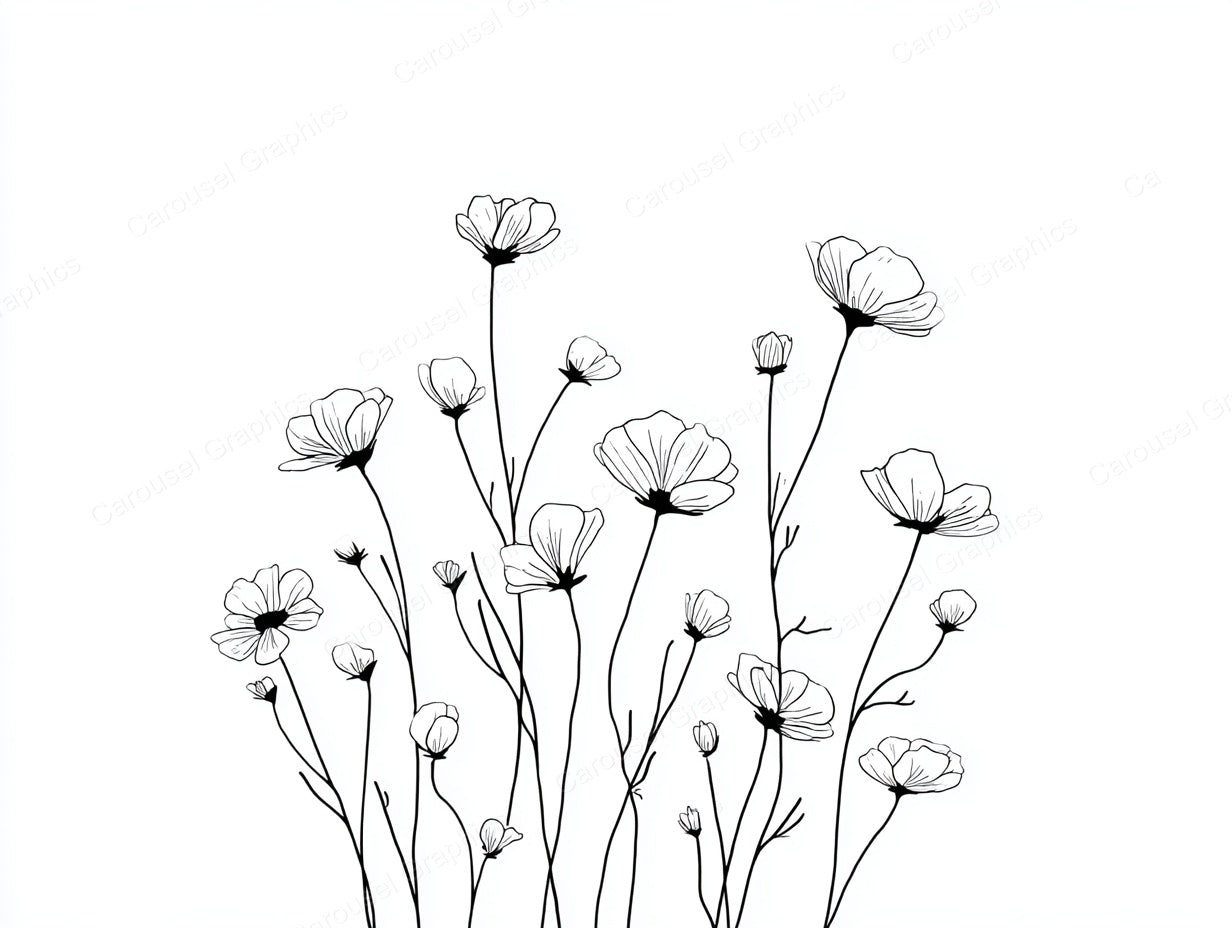 Wildflower Vector Graphic preview