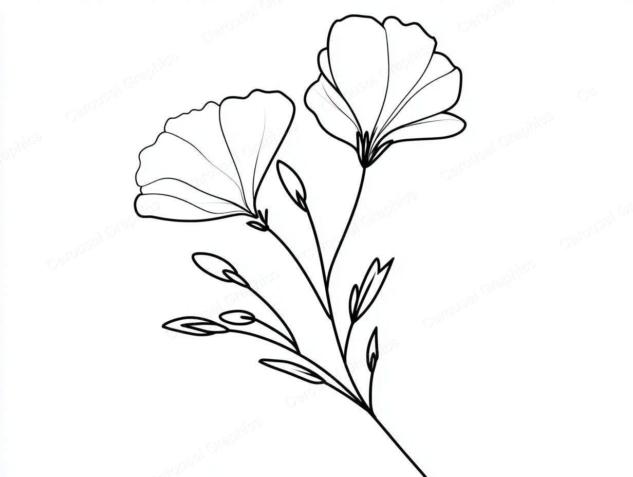 Wildflower Vector Graphic preview