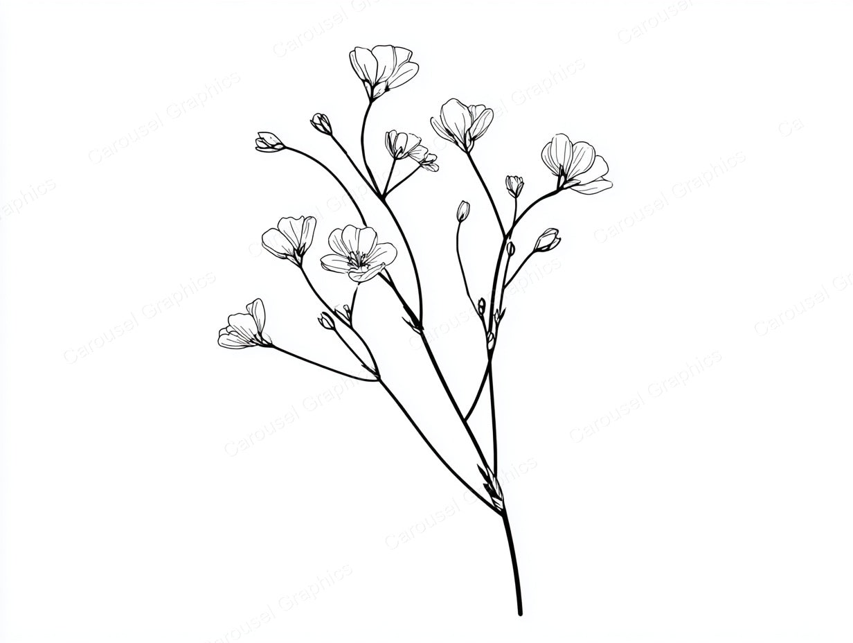 Wildflower Vector Graphic preview