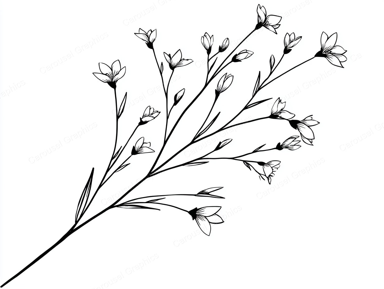 Wildflower Vector Graphic preview