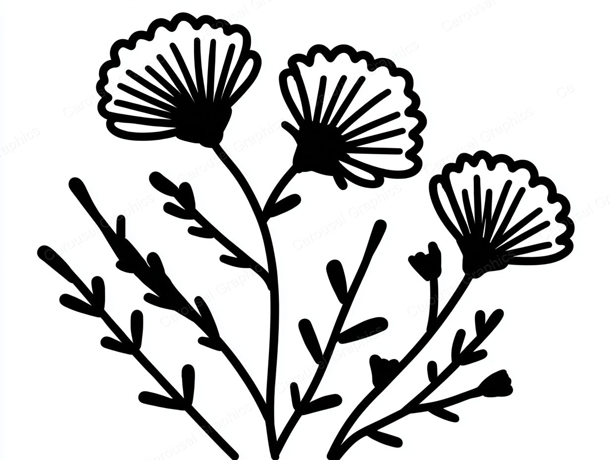 Wildflower Vector Graphic preview