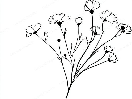 Wildflower Vector Graphic preview