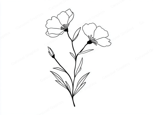 Wildflower Vector Graphic preview