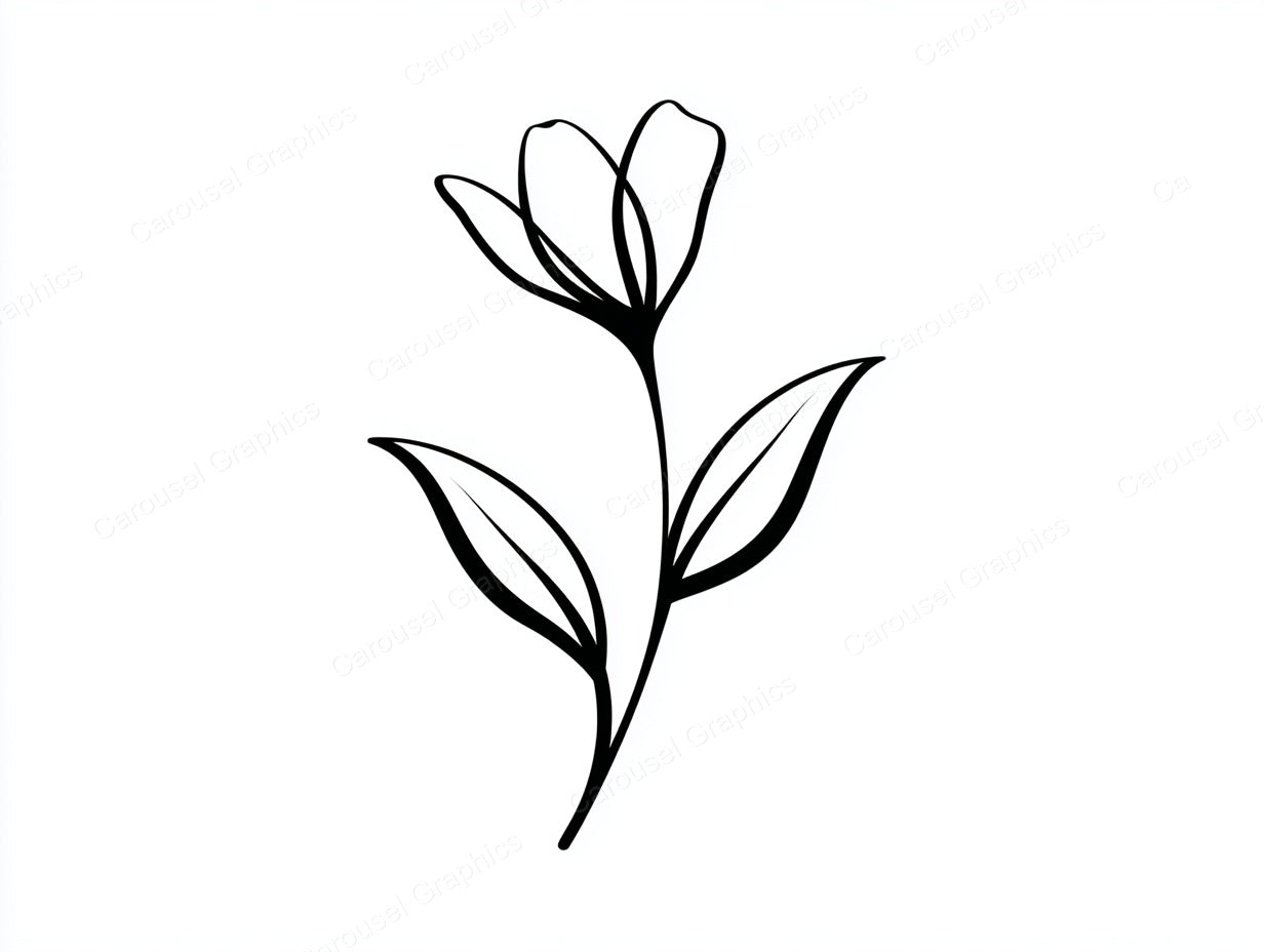 Wildflower Vector Graphic preview