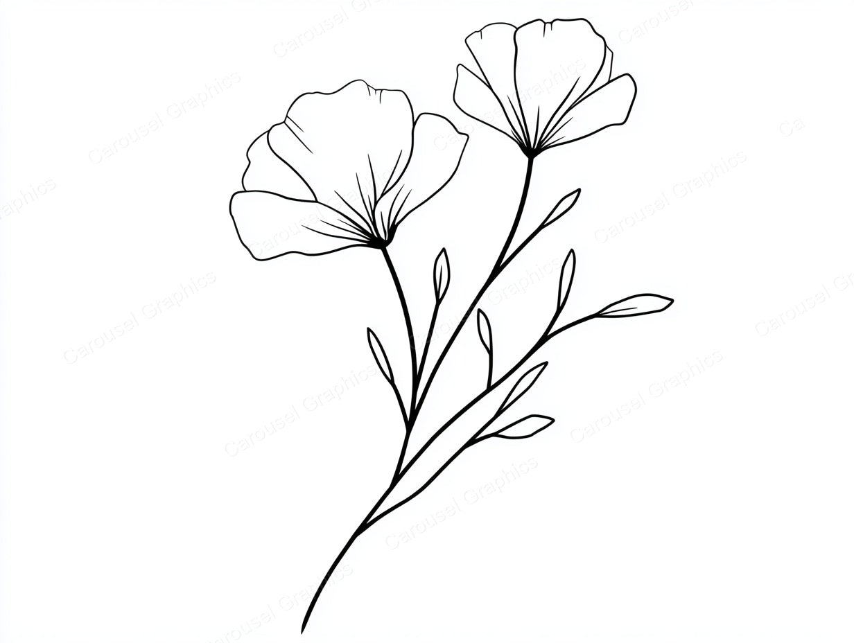 Wildflower Vector Graphic preview