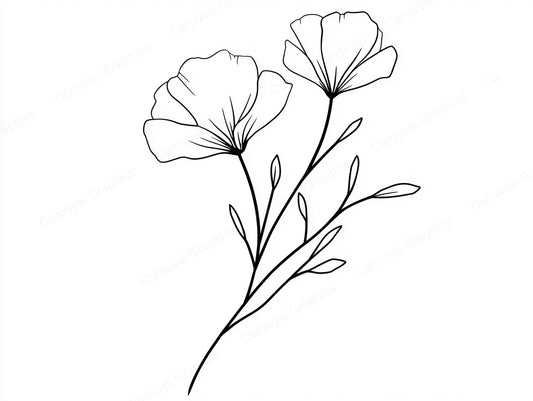 Wildflower Vector Graphic preview