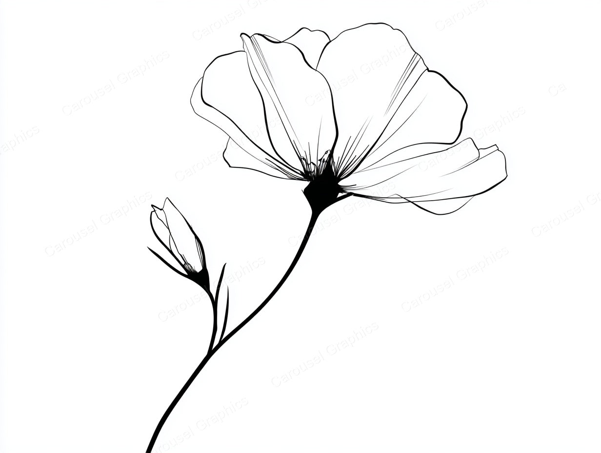 Wildflower Vector Graphic preview