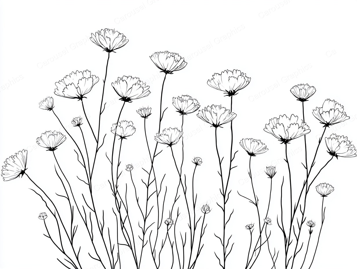 Wildflower Vector Graphic preview