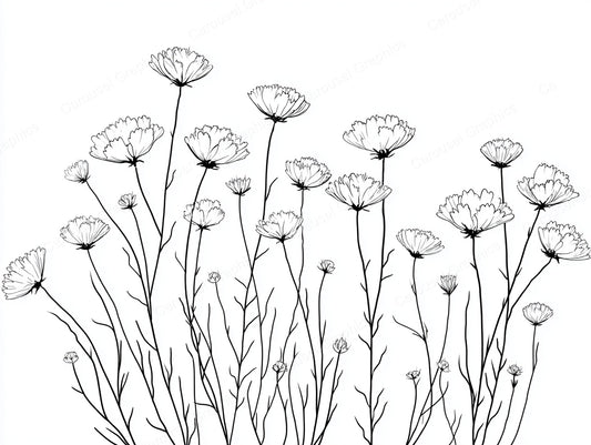 Wildflower Vector Graphic preview