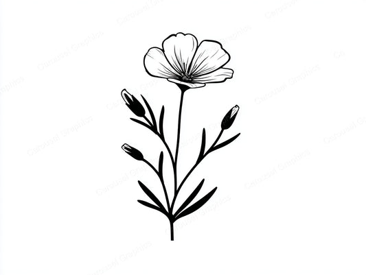Wildflower Vector Graphic preview