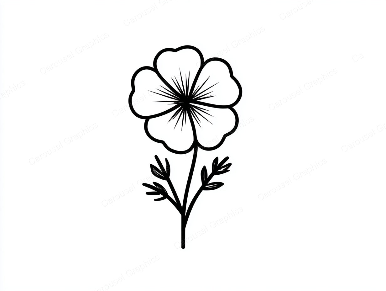 Wildflower Vector Graphic preview