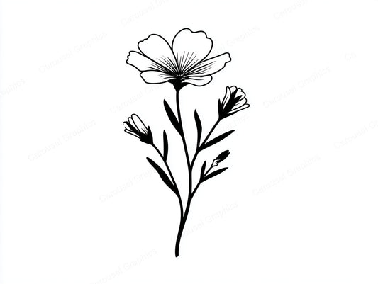 Wildflower Vector Graphic preview