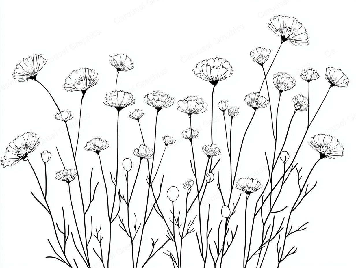 Wildflower Vector Graphic preview