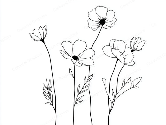 Wildflower Vector Graphic preview