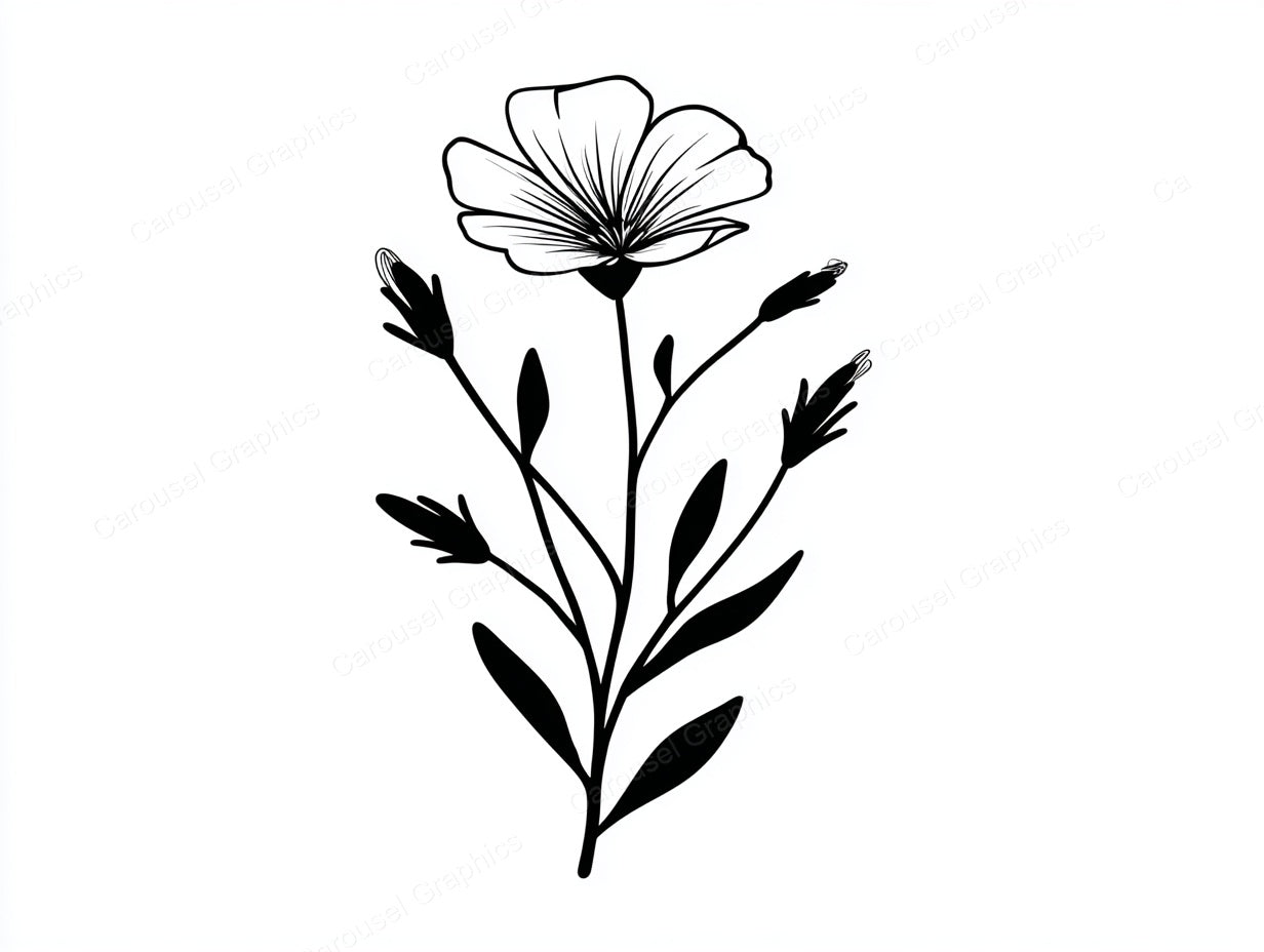 Wildflower Vector Graphic preview