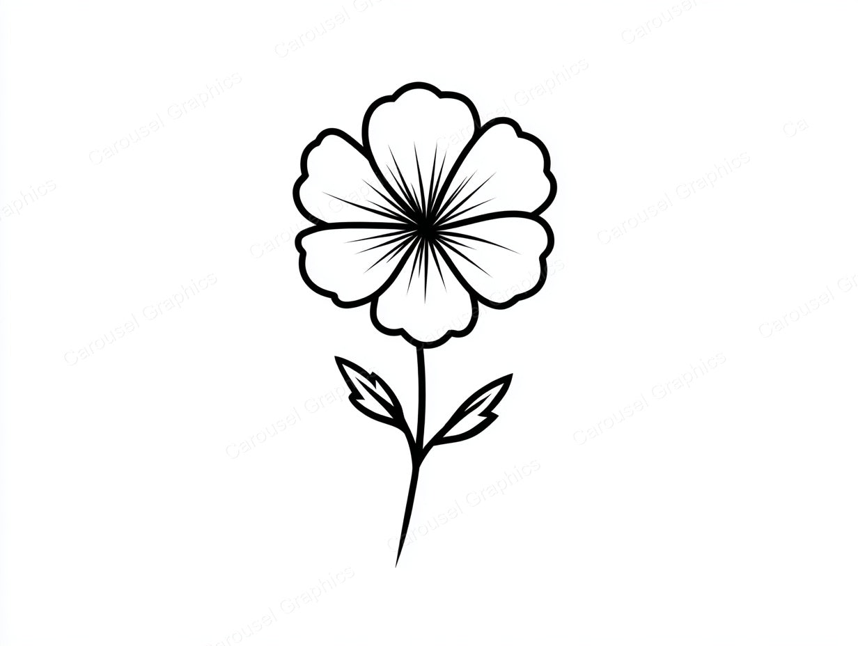 Wildflower Vector Graphic preview