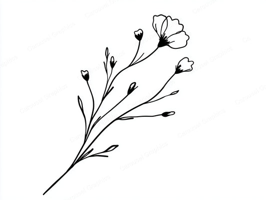 Wildflower Vector Graphic preview