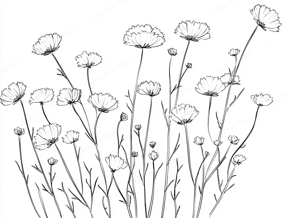 Wildflower Vector Graphic preview