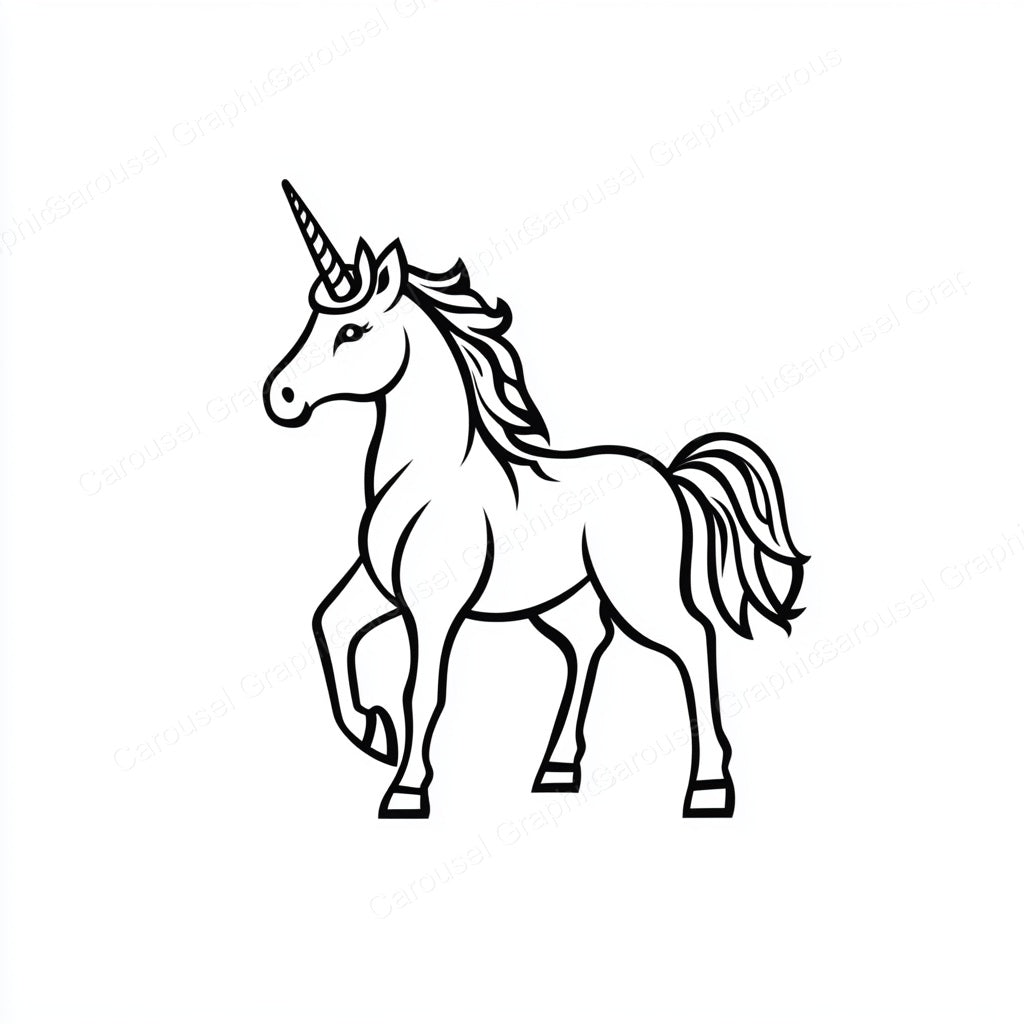 Unicorn Vector Graphic preview