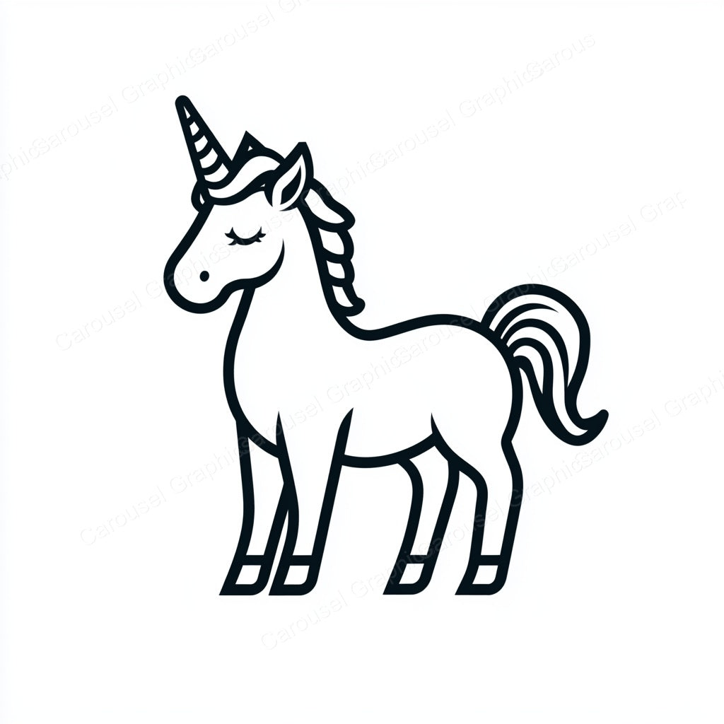 Unicorn Vector Graphic preview