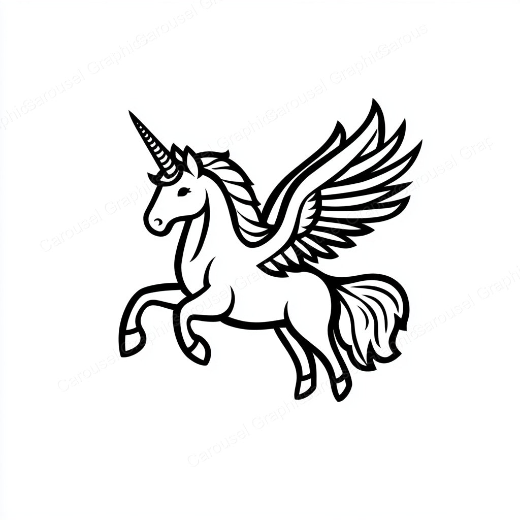 Unicorn Vector Graphic preview