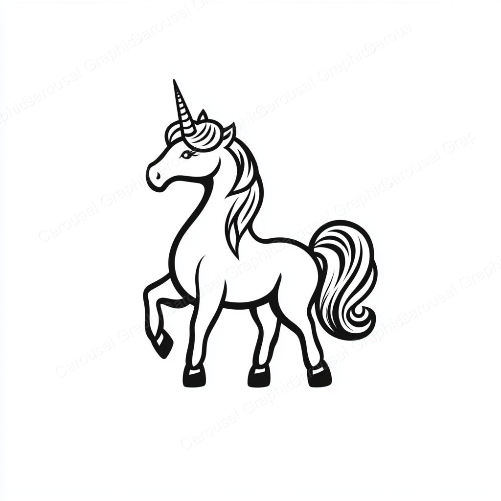 Unicorn Vector Graphic preview