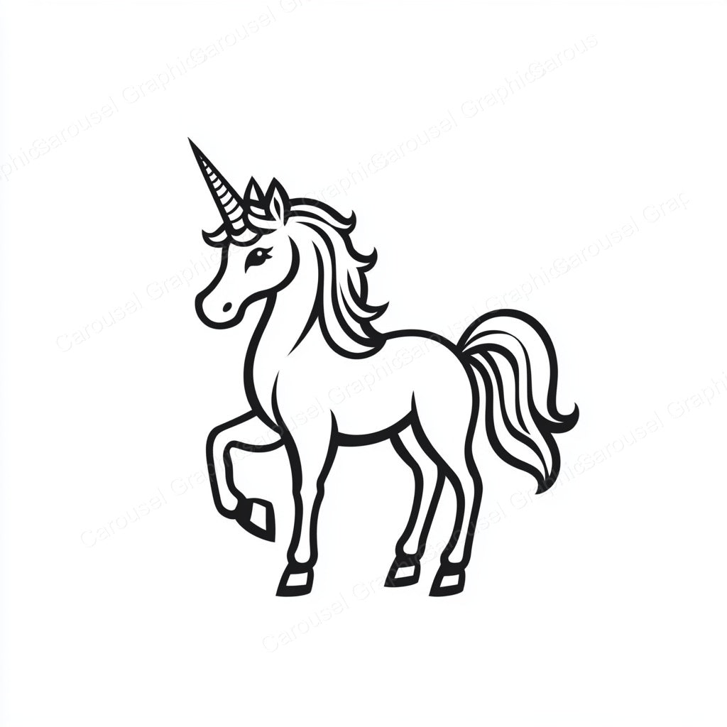 Unicorn Vector Graphic preview