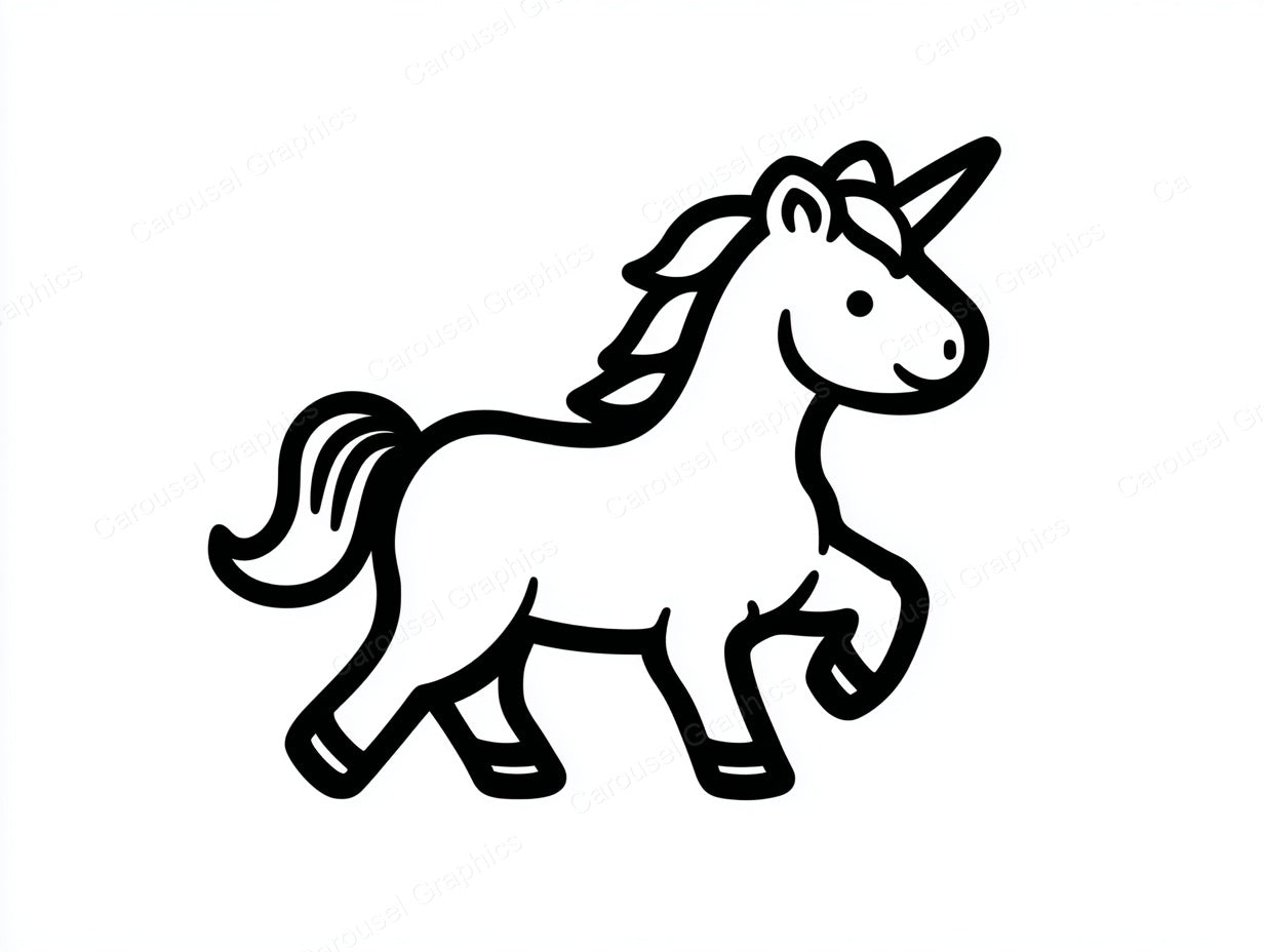 Unicorn Vector Graphic preview