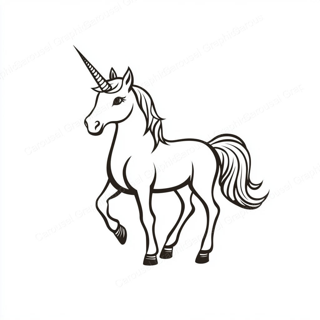 Unicorn Vector Graphic preview
