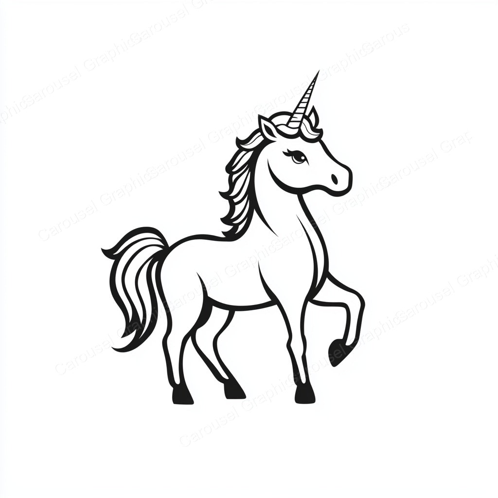Unicorn Vector Graphic preview