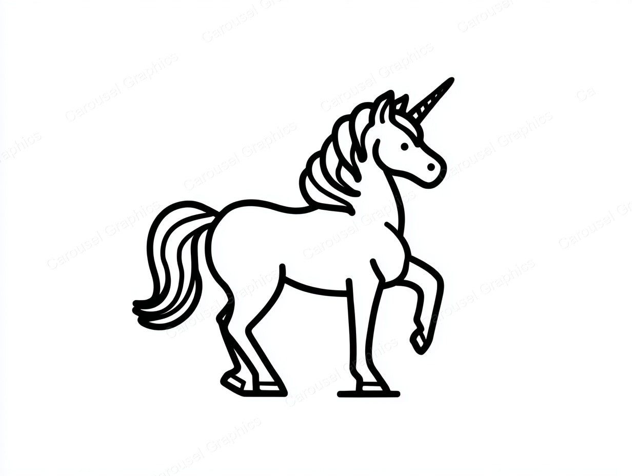 Unicorn Vector Graphic preview