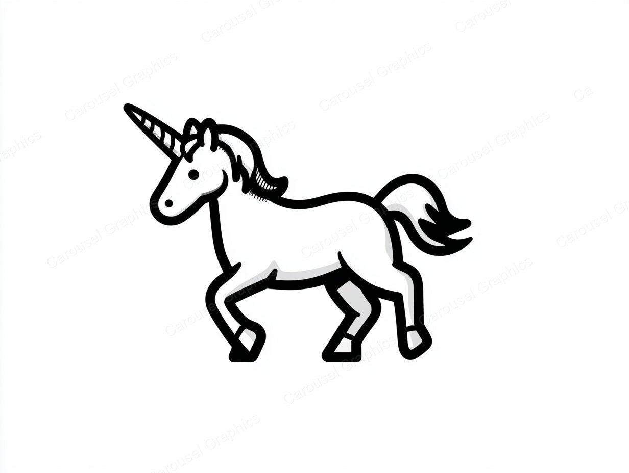 Unicorn Vector Graphic preview