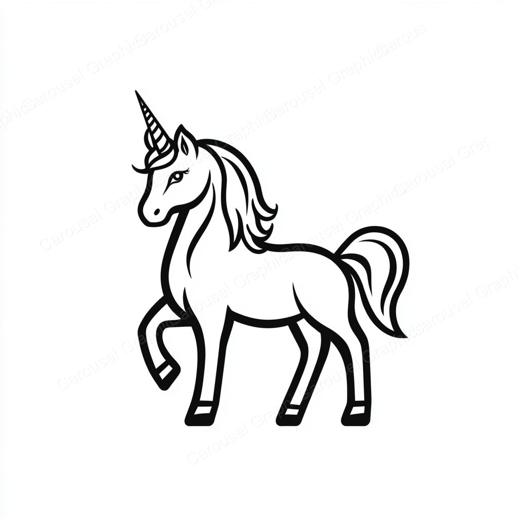 Unicorn Vector Graphic preview
