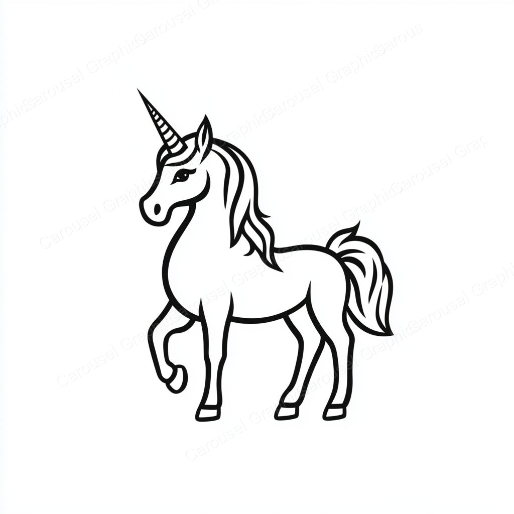 Unicorn Vector Graphic preview