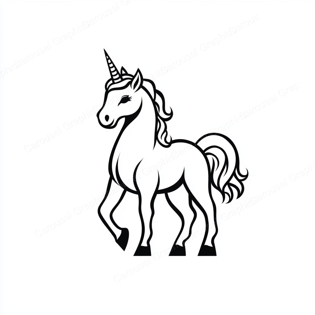 Unicorn Vector Graphic preview