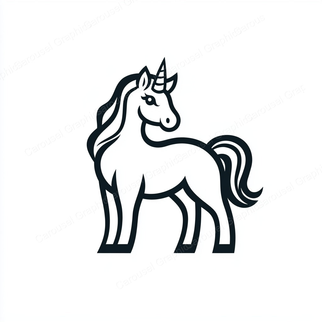 Unicorn Vector Graphic preview