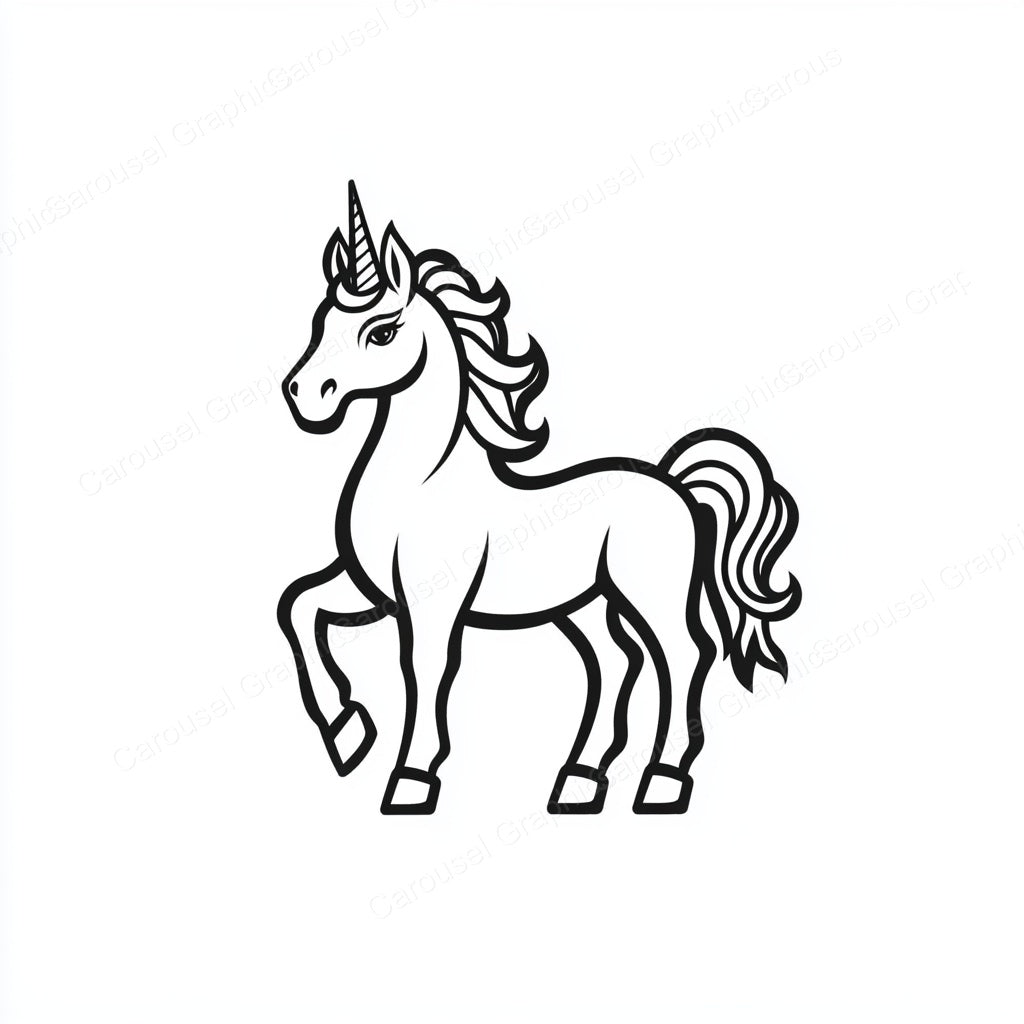 Unicorn Vector Graphic preview