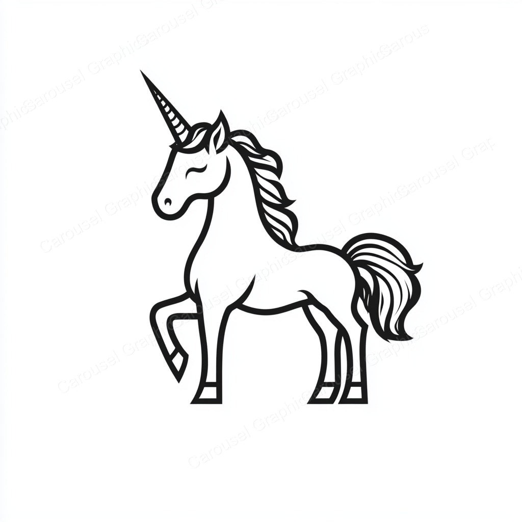 Unicorn Vector Graphic preview