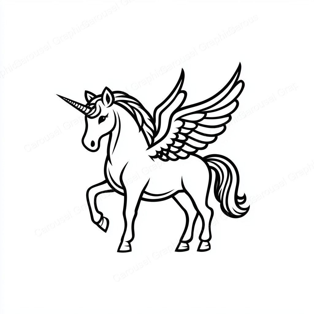 Unicorn Vector Graphic preview