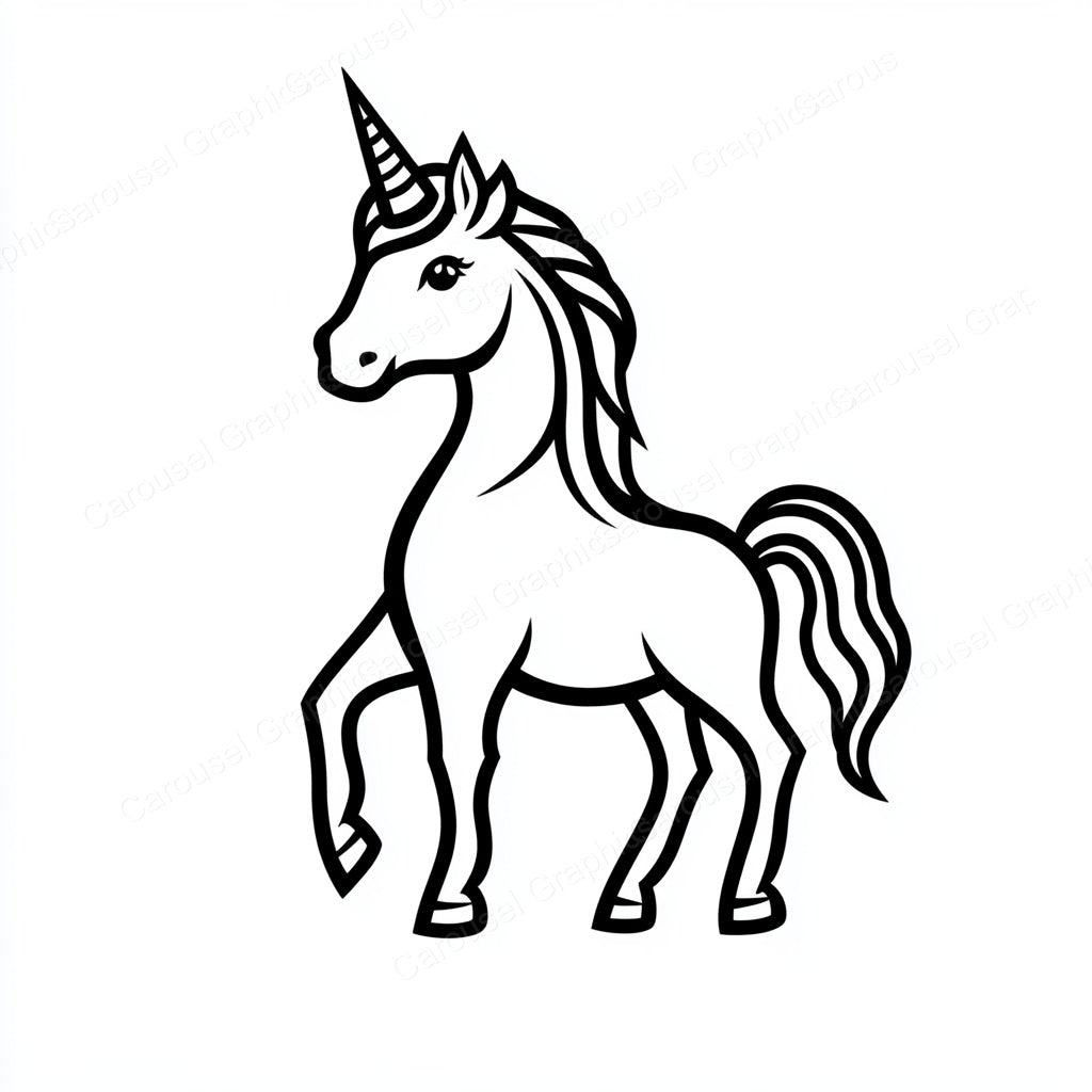 Unicorn Vector Graphic preview