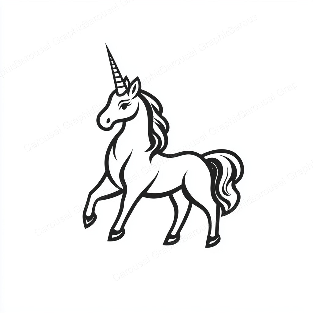 Unicorn Vector Graphic preview