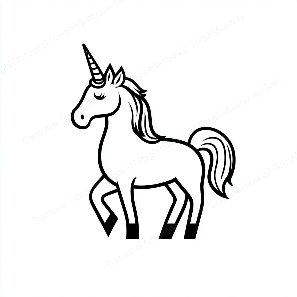 Unicorn Vector Graphic preview