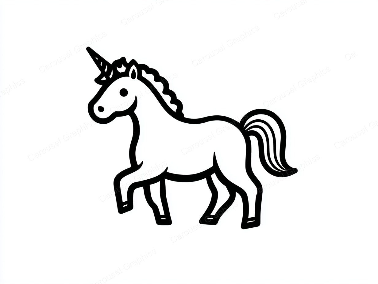 Unicorn Vector Graphic preview