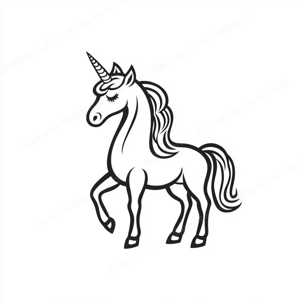 Unicorn Vector Graphic preview